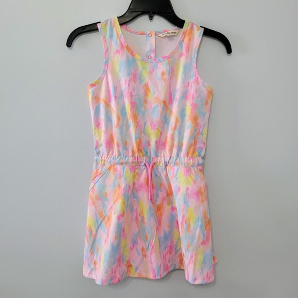 Bass Pro Shops Girls Performance Dress Size S Neon Tie Dye